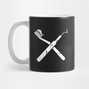 Distressed Dental Picks Mug